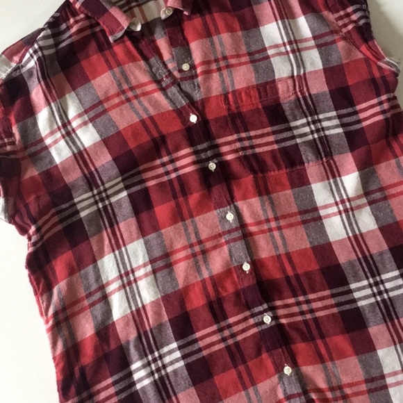 Short sleeve plaid flannel - Picture 3 of 6